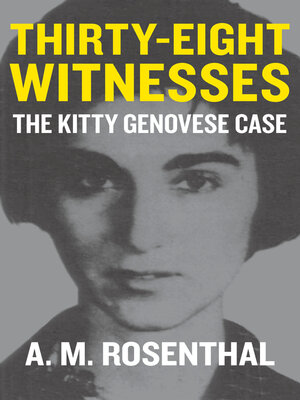 cover image of Thirty-Eight Witnesses
